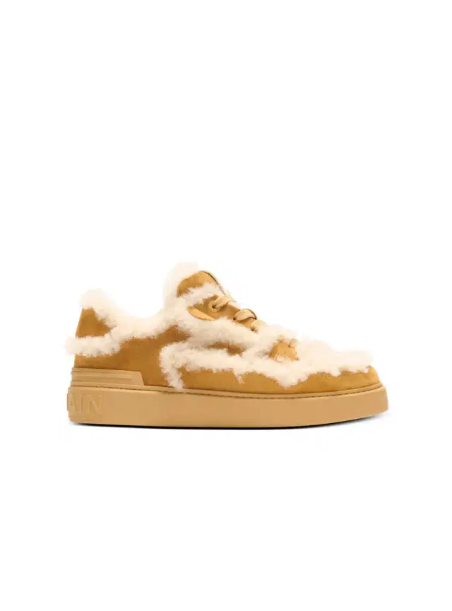 Balmain B-Court Flip shearling sneakers
