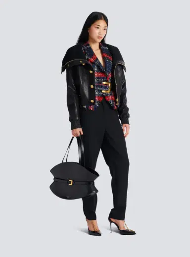 Balmain Medium Shuffle bag in calfskin leather | Thumbnail 2 Balmain Medium Shuffle bag in calfskin leather | Thumbnail 2