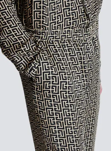 Balmain Monogrammed flowing trousers | Thumbnail 5