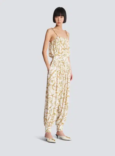 Balmain Flowing printed jumpsuit with Chains pattern | Thumbnail 3 Balmain Flowing printed jumpsuit with Chains pattern | Thumbnail 3