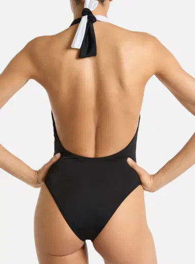 Balmain Two-tone one-piece swimsuit | Thumbnail 4