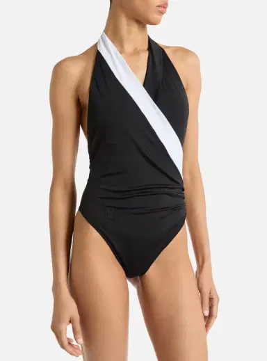 Balmain Two-tone one-piece swimsuit | Thumbnail 7