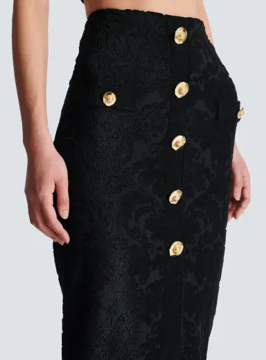 Balmain Baroque pattern midi skirt | Thumbnail 5