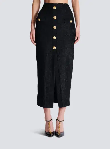 Balmain Baroque pattern midi skirt | Thumbnail 7