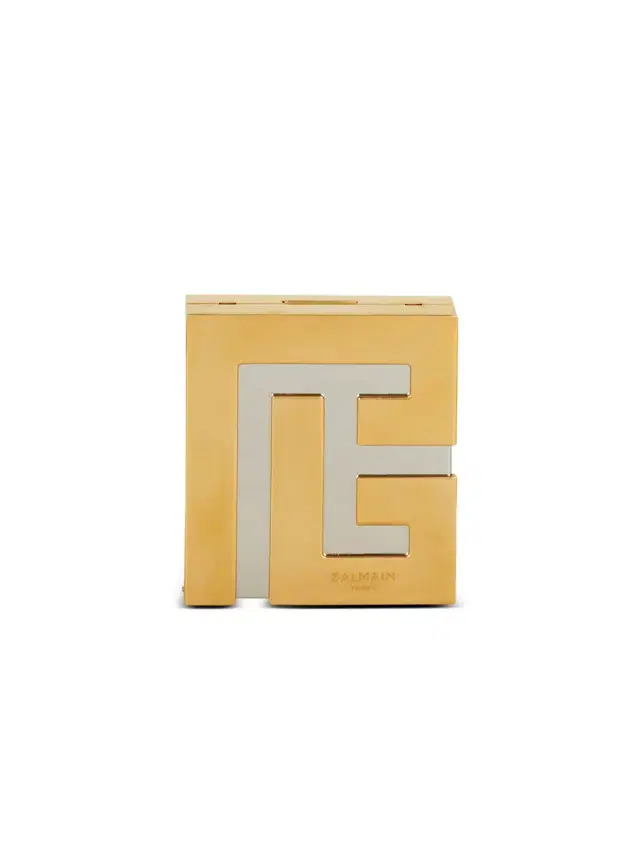 Balmain Metal PB clutch