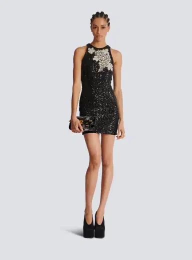 Balmain Sequin dress with Grape embroidery | Thumbnail 2