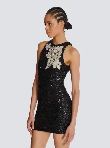 Balmain Sequin dress with Grape embroidery | Thumbnail 7