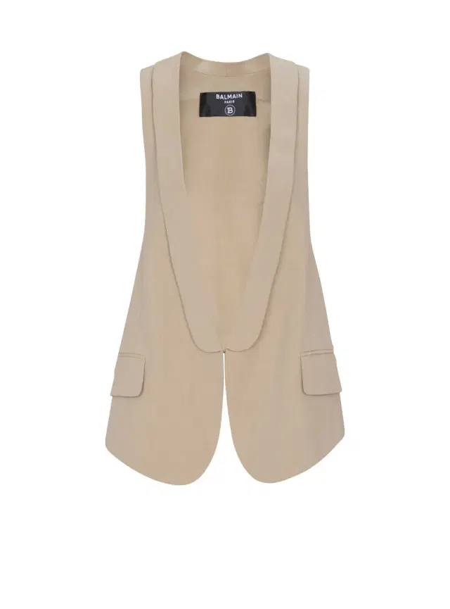 Balmain Cotton gabardine vest