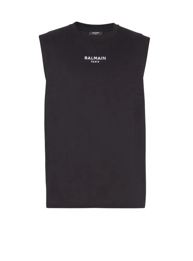 Paris embroidered vest top