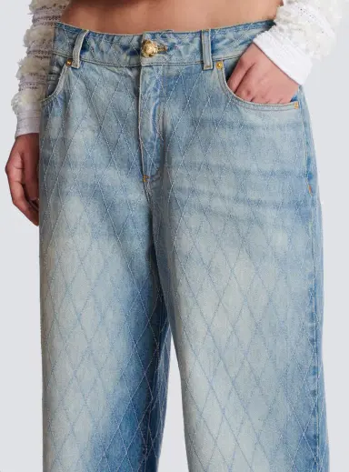 Balmain Diamond denim straight-fit jeans | Thumbnail 7