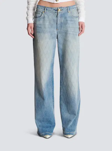 Balmain Diamond denim straight-fit jeans | Thumbnail 8