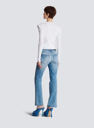 Balmain Cropped knit cardigan | Thumbnail 4 Balmain Cropped knit cardigan | Thumbnail 4