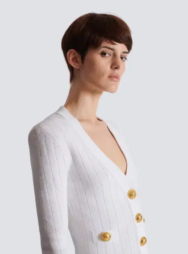 Balmain Cropped knit cardigan | Thumbnail 6 Balmain Cropped knit cardigan | Thumbnail 6