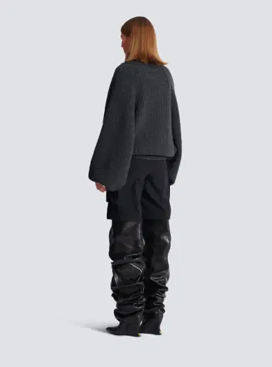 Balmain Oversized wrap knit jumper | Thumbnail 4 Balmain Oversized wrap knit jumper | Thumbnail 4