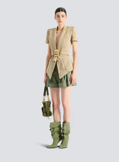 Balmain Belted gabardine Anthem jacket | Thumbnail 2
