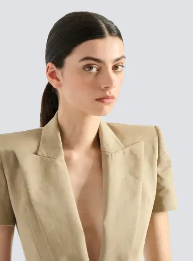 Balmain Belted gabardine Anthem jacket | Thumbnail 5