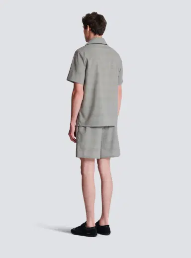 Balmain Short-sleeved Prince of Wales shirt | Thumbnail 4