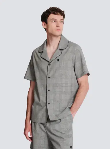 Balmain Short-sleeved Prince of Wales shirt | Thumbnail 6