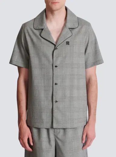 Balmain Short-sleeved Prince of Wales shirt | Thumbnail 8
