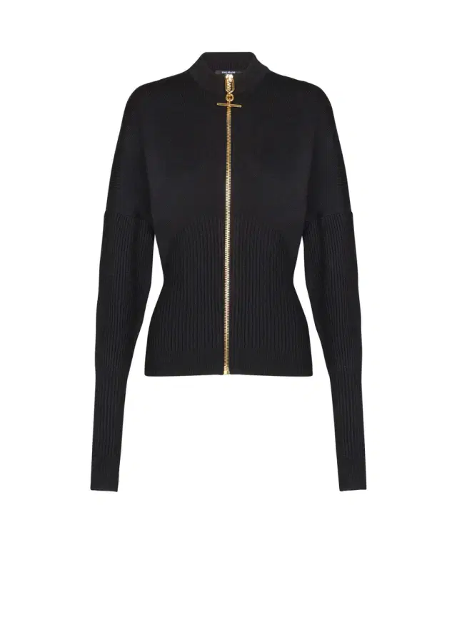 Balmain Zipped knit cardigan