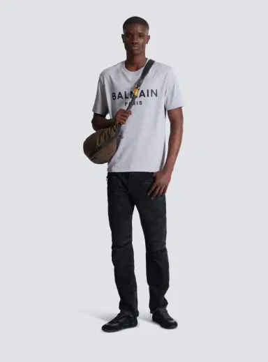 Balmain Biker jeans in black vintage denim | Thumbnail 2 Balmain Biker jeans in black vintage denim | Thumbnail 2