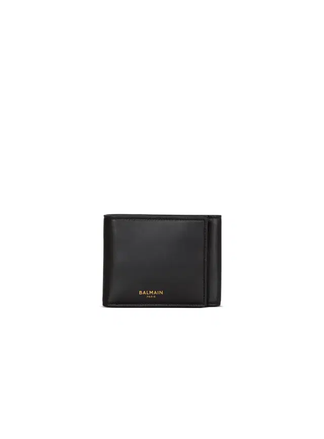Balmain Smooth leather Trifold wallet