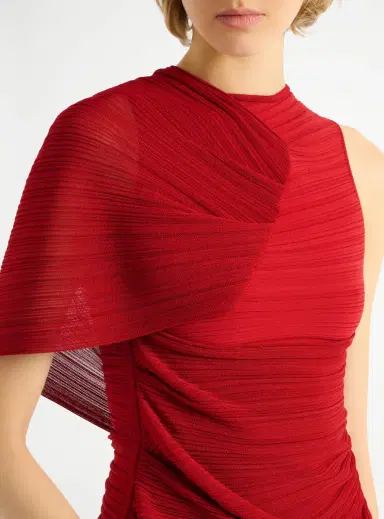 Balmain Sleeveless asymmetrical viscose top | Thumbnail 4 Balmain Sleeveless asymmetrical viscose top | Thumbnail 4