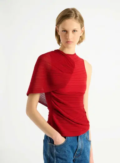 Balmain Sleeveless asymmetrical viscose top | Thumbnail 5 Balmain Sleeveless asymmetrical viscose top | Thumbnail 5