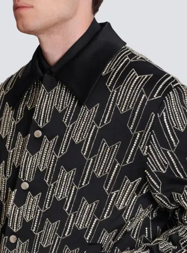 Balmain Satin bomber jacket with crystal embroidery | Thumbnail 5 Balmain Satin bomber jacket with crystal embroidery | Thumbnail 5