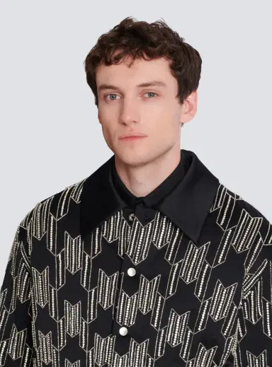 Balmain Satin bomber jacket with crystal embroidery | Thumbnail 7 Balmain Satin bomber jacket with crystal embroidery | Thumbnail 7