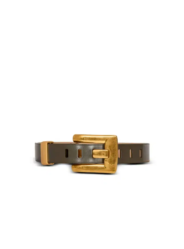 Balmain Anthem calfskin leather belt
