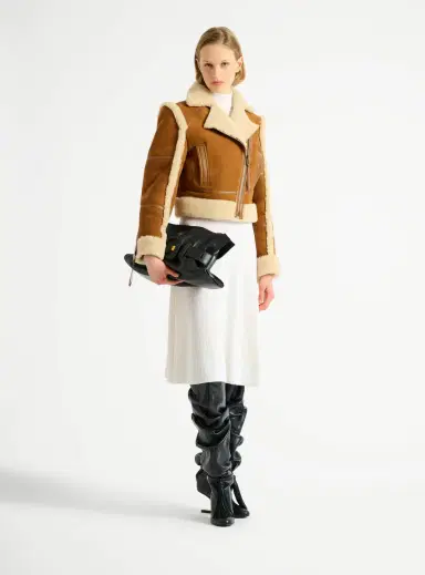 Balmain Shearling biker jacket | Thumbnail 2