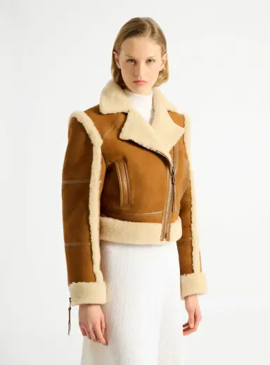 Balmain Shearling biker jacket | Thumbnail 7
