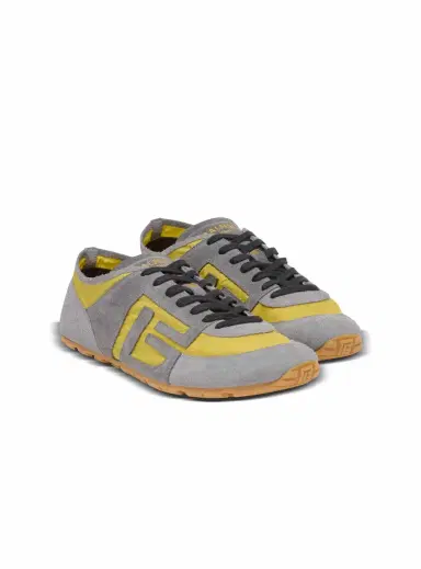 Balmain Racer 45 sneakers in suede and nylon | Thumbnail 3