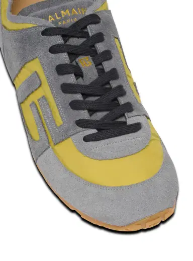 Balmain Racer 45 sneakers in suede and nylon | Thumbnail 7
