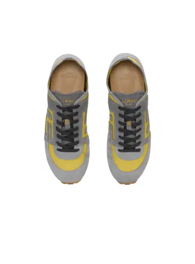 Balmain Racer 45 sneakers in suede and nylon | Thumbnail 8
