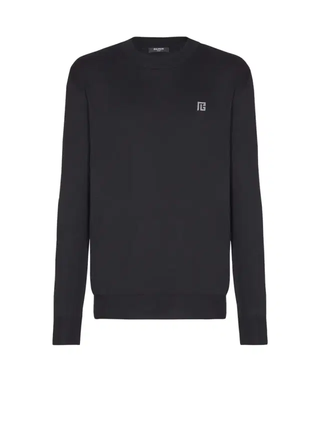 Fine silk and cotton jumper