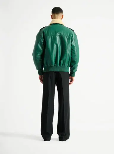 Balmain Shearling leather bomber jacket | Thumbnail 3
