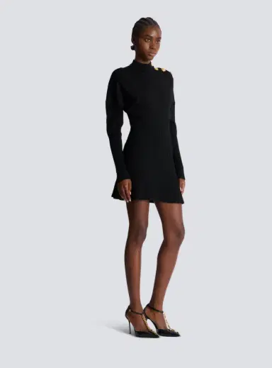 Balmain Short flared knit dress | Thumbnail 3