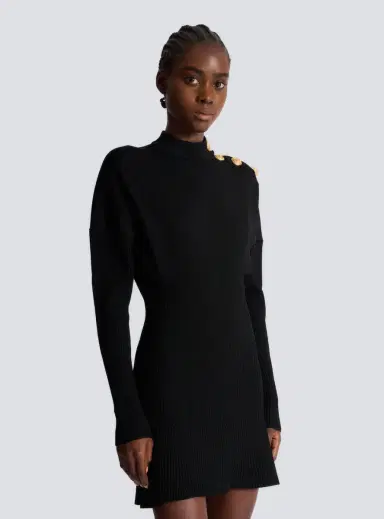 Balmain Short flared knit dress | Thumbnail 5