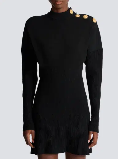 Balmain Short flared knit dress | Thumbnail 7