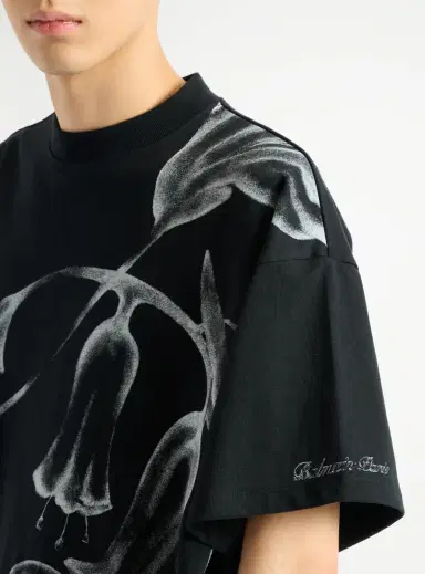 Balmain Printed Flower T-shirt | Thumbnail 6 Balmain Printed Flower T-shirt | Thumbnail 6