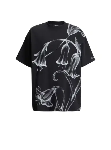 Balmain Printed Flower T-shirt | Thumbnail 1 Balmain Printed Flower T-shirt | Thumbnail 1