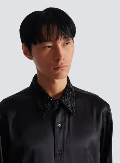 Balmain Silk shirt with crystals | Thumbnail 7