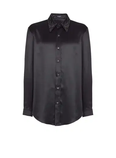 Balmain Silk shirt with crystals | Thumbnail 1