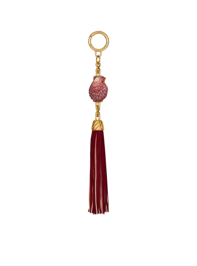 Balmain Shell tassel charm