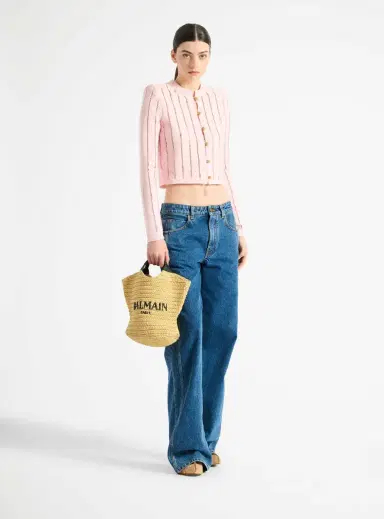 Balmain Cropped Fléchage knit cardigan | Thumbnail 2 Balmain Cropped Fléchage knit cardigan | Thumbnail 2