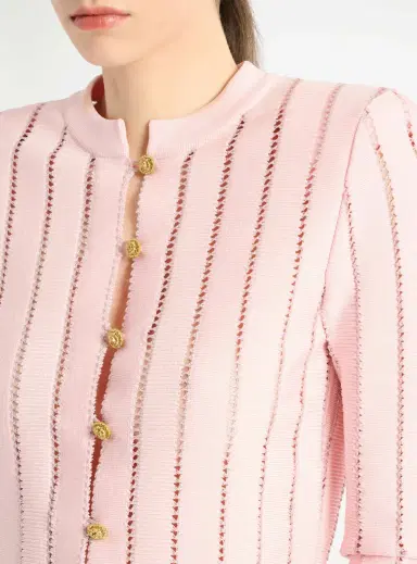 Balmain Cropped Fléchage knit cardigan | Thumbnail 5 Balmain Cropped Fléchage knit cardigan | Thumbnail 5
