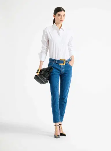 Balmain Belted denim jeans | Thumbnail 2