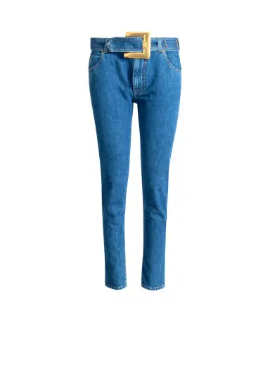 Balmain Belted denim jeans | Thumbnail 1
